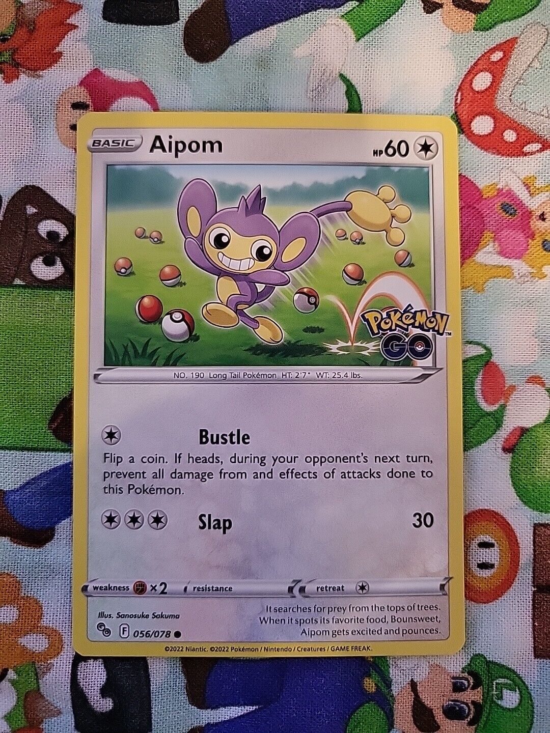 Pokemon Card TCG Aipom 56/78 - Pokémon GO - Common - NM Pack Fresh