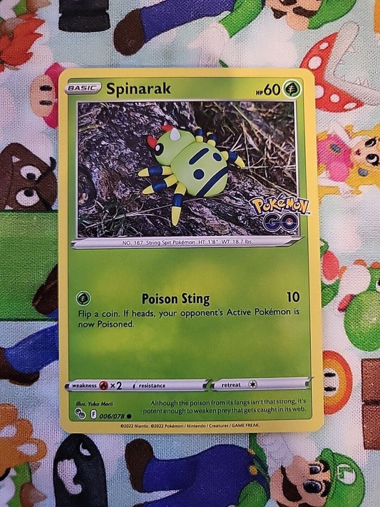 Pokemon TCG Spinarak - 006/078 - Common - Pokemon GO NM Pack Fresh