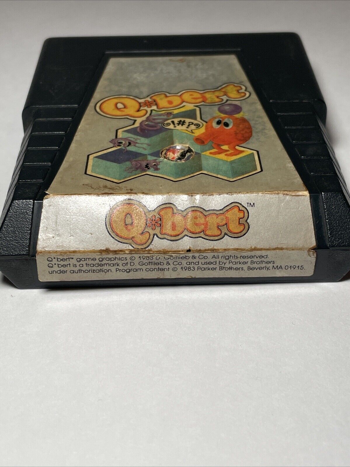 Qbert Atari (Atari 2600, 1988) Tested Working. Label Peeling.