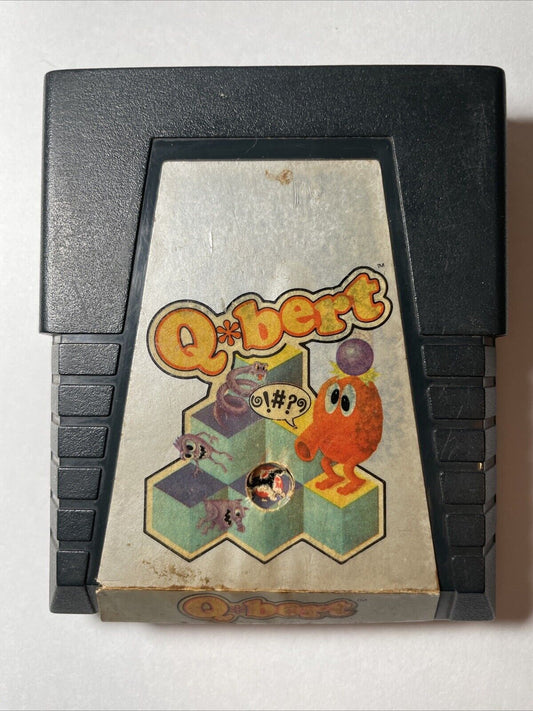 Qbert Atari (Atari 2600, 1988) Tested Working. Label Peeling.