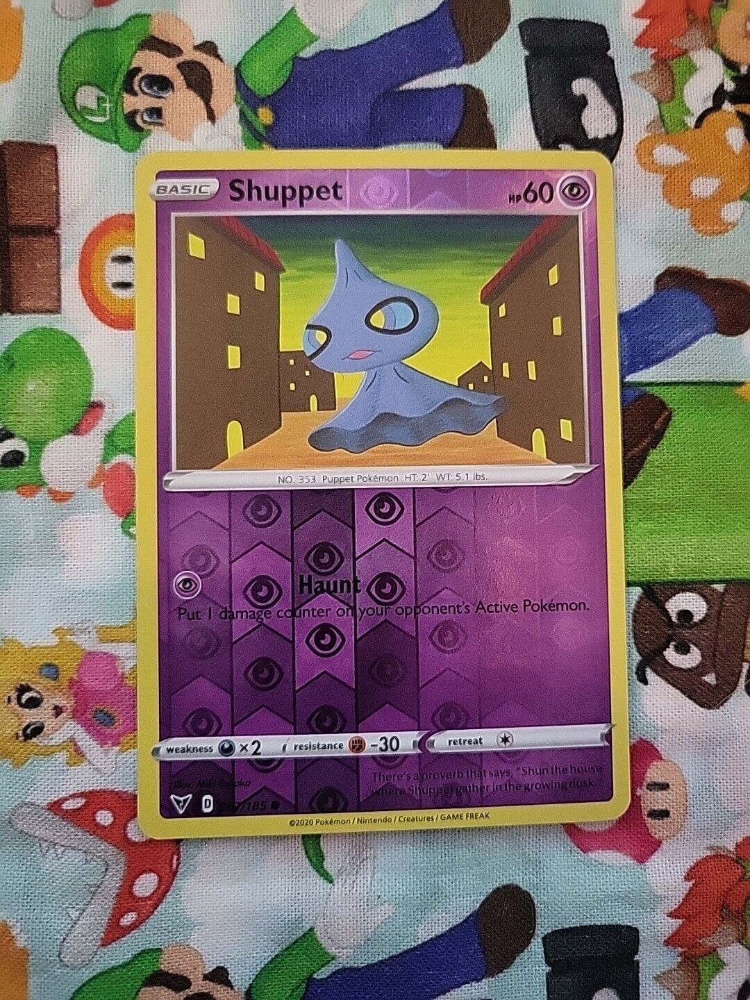 Reverse Holo Shuppet 67/185 Vivid Voltage Pokemon TCG 2020