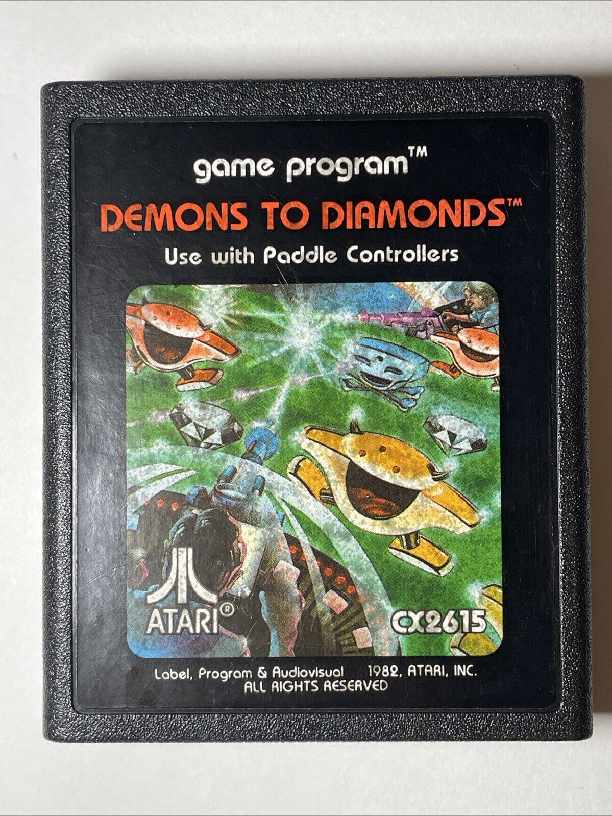 Demons to Diamonds (Atari 2600, 1982) W/ Manual. Tested and Working