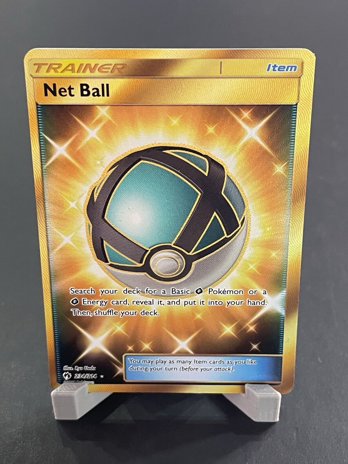 Pokemon TCG - Net Ball 234/214 Secret Ultra Rare Sun & Moon Lost Thunder MP-LP