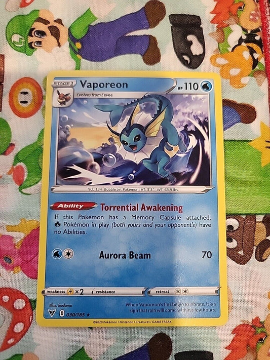 Vaporeon  30/185 S&S: Vivid Voltage Mint/NM  Pokemon