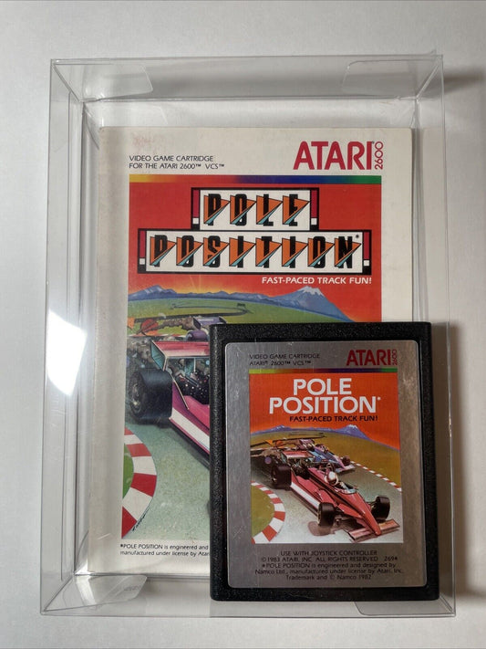 Pole Position (Atari 2600, 1982) W/ Manual. Tested and Working