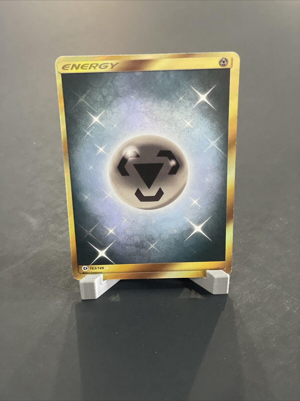 Pokemon TCG - Metal Energy - 163/149 - Sun & Moon Base Set Secret Rare Card NM