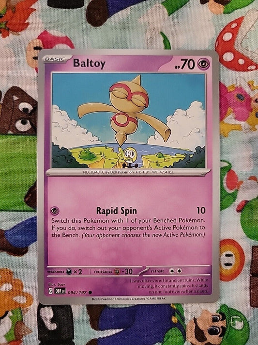 Pokémon TGC Baltoy 94/197 Obsidian Flames Common NM Pack Fresh