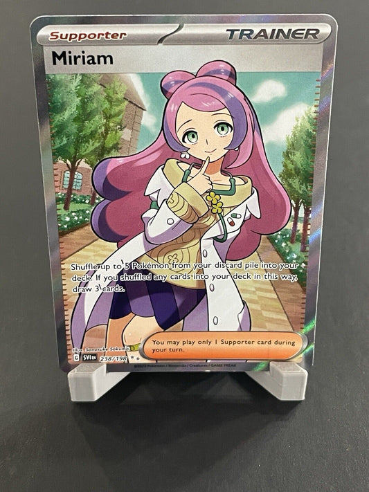 Pokémon TCG Miriam Trainer 238/198 Full Art Ultra Rare  2023 Scarlet & Violet NM