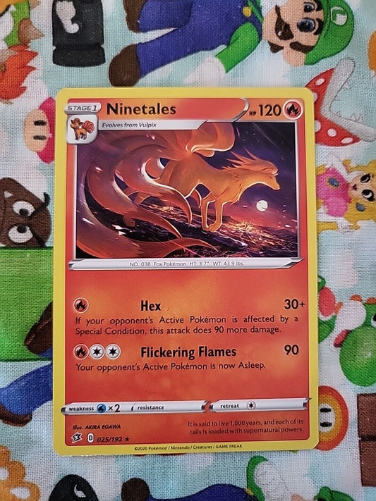 Pokémon TCG SWSH Rebel Clash Ninetales #25/192 Regular Rare