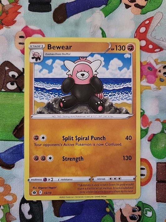 Pokemon TCG Bewear 12/15 McDonalds 2022 Regular Common NM