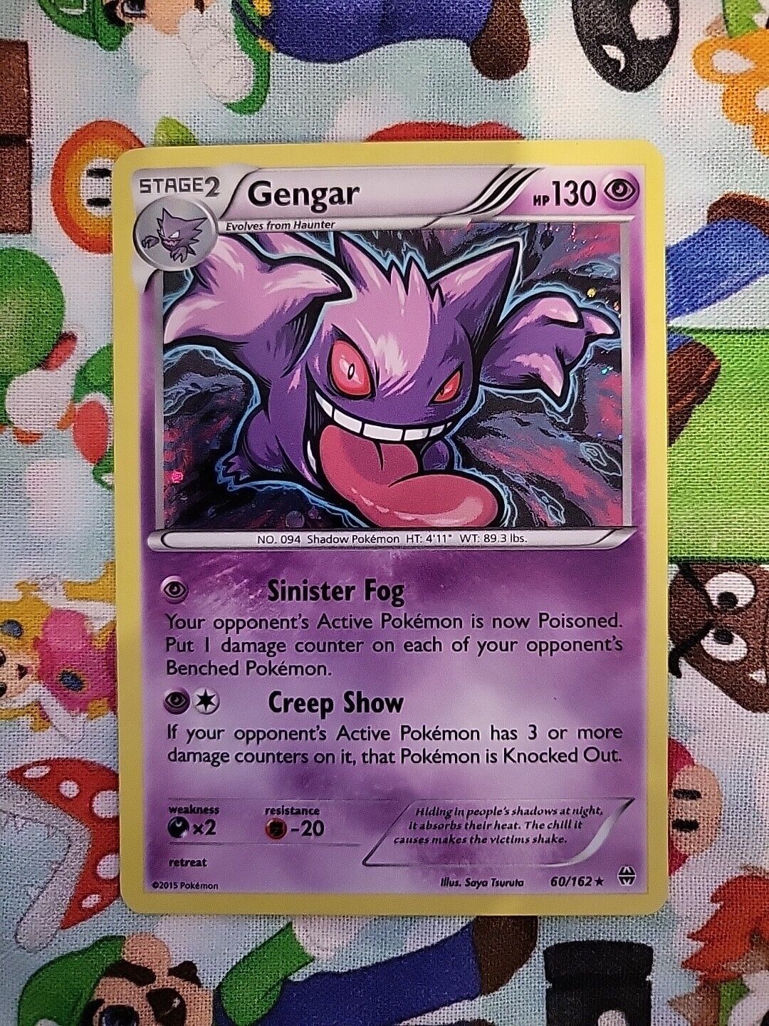 Gengar 60/162 Cosmos Holo Rare Promo - 2015 XY BREAKthrough Pokemon TCG VLP-NM