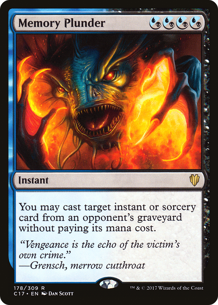 Memory Plunder (C17-178) - Commander 2017