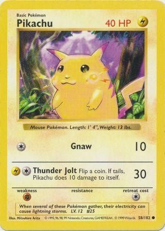 Pikachu [BASE1 - 58] (Shadowless)