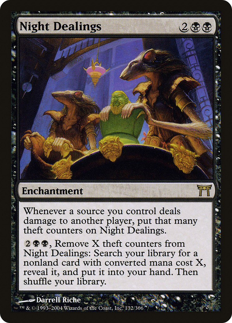 Night Dealings (CHK-132) - Champions of Kamigawa Foil