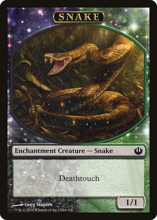 Snake (JOU-006) - Journey into Nyx Tokens: (enchantment)