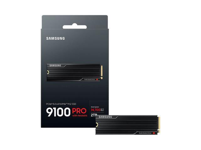 Samsung MZ-VAP2T0CW 2TB 9100 PRO with Heatsink M.2 PCIe Gen5. X4 NVMe 2.0