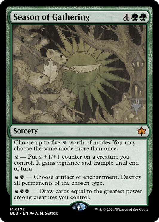 Season of Gathering (PPBLB-192P) - Bloomburrow Promos
