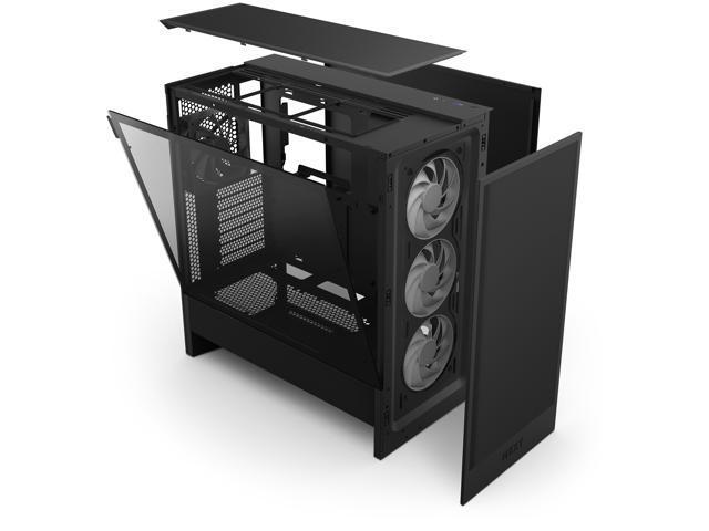 NZXT CC-H52FB-R1 H5 FLOW RGB Mid Tower Dark Tinted TG Black