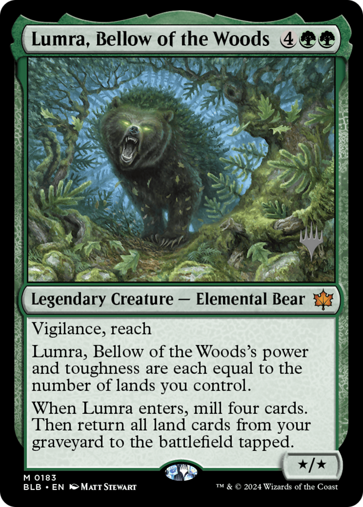 Lumra, Bellow of the Woods (PPBLB-183P) - Bloomburrow Promos Foil