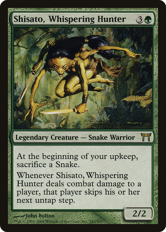 Shisato, Whispering Hunter (CHK-242) - Champions of Kamigawa Foil