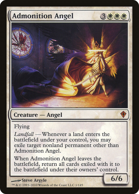 Admonition Angel (WWK-001) - Worldwake Foil