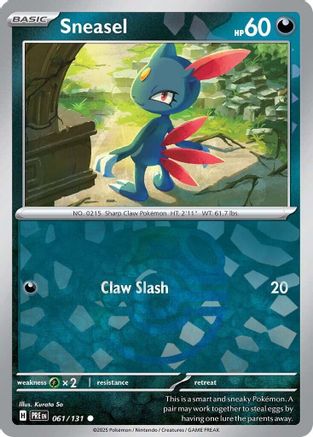 Sneasel (Master Ball Pattern) 61 - SV Prismatic Evolutions Holofoil