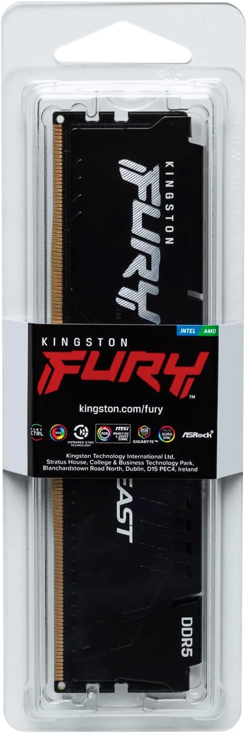 Kingston ME KF556C40BB-32 32GB 5600MHz DDR5 CL40 DIMM FURY Beast Black