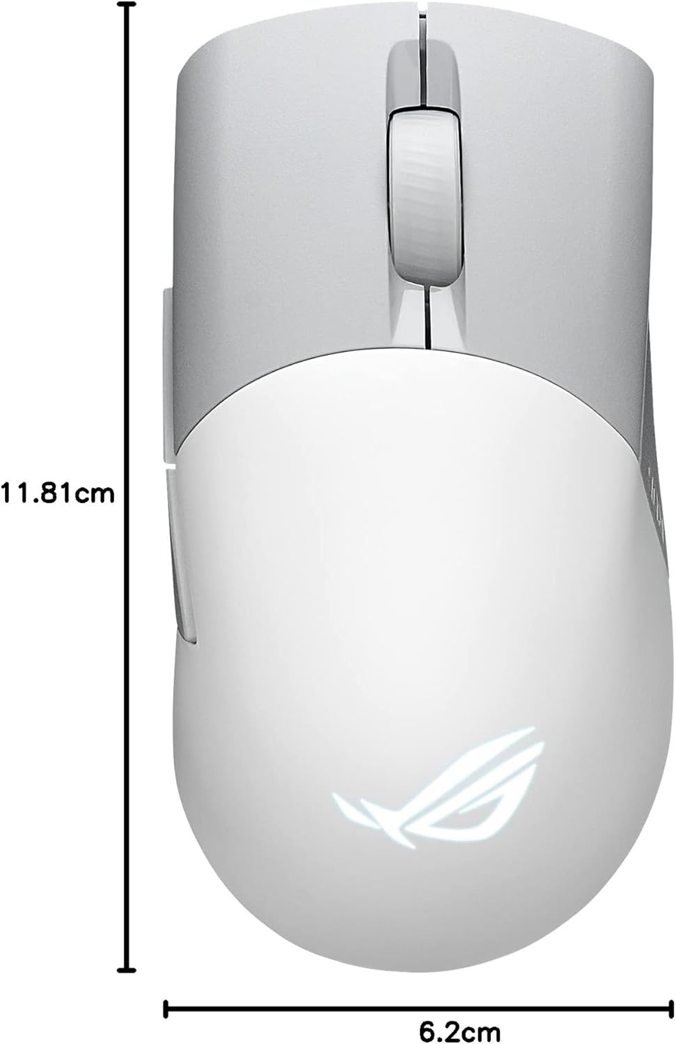 ASUS ROG Keris Wireless AimPoint (White) 2.4GHz RF Bluetooth USB2.0 36000DPI