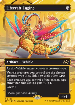 Lifecraft Engine (Borderless) (First-Place Foil) (DFT-531) - Aetherdrift Foil