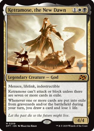 Ketramose, the New Dawn (PPDFT-209) - Promo Pack: Aetherdrift Foil