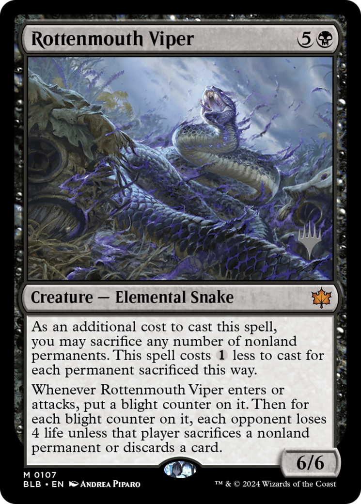 Rottenmouth Viper (PPBLB-107P) - Bloomburrow Promos