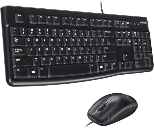 Logitech Keyboard & Mouse 920-002565 Desktop Mk120 Wired USB Retail