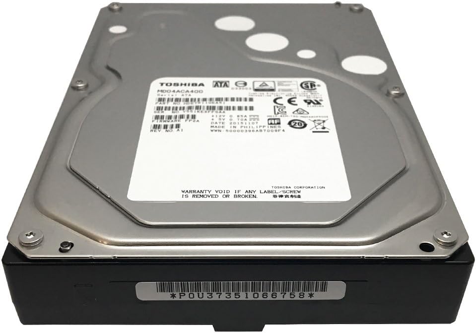 Toshiba MD04ACA400 3.5 4TB SATA 6Gb s 7.2KRPM 128M 512e Bare