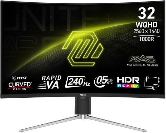 MSI MN MAG 325CQRXF E2 31.5 Rapid VA 2560x1440 16:9 0.5ms 240Hz 2xHDMI DP