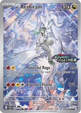 N's Reshiram - 167/159 (Journey Together Stamped) 167 - Miscellaneous Cards & Products Holofoil