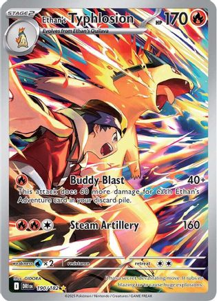 Ethan's Typhlosion - 190/182 190 - SV10 Destined Rivals Holofoil