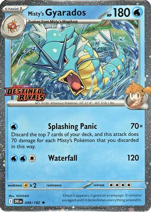 Misty's Gyarados (Prerelease) 49 - Miscellaneous Cards & Products Holofoil