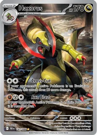 Haxorus - 147/086 147 - SV Black Bolt Holofoil