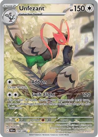 Unfezant - 150/086 150 - SV Black Bolt Holofoil