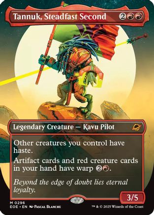 Tannuk, Steadfast Second (Borderless) (EOE-296) - Edge of Eternities Foil