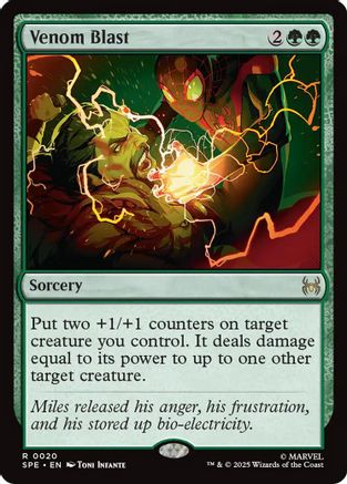 Venom Blast (SPE-020) - Marvel's Spider-Man: Eternal-Legal Foil