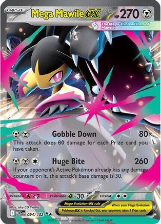 Mega Mawile ex - 094/132 94 - ME01 Mega Evolution Holofoil