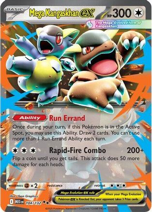 Mega Kangaskhan ex - 104/132 104 - ME01 Mega Evolution Holofoil