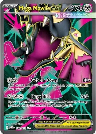 Mega Mawile ex - 162/132 162 - ME01 Mega Evolution Holofoil