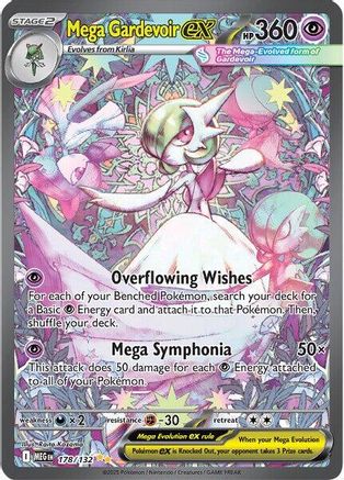 Mega Gardevoir ex - 178/132 178 - ME01 Mega Evolution Holofoil