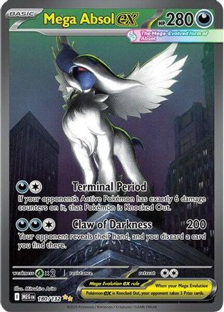 Mega Absol ex - 180/132 180 - ME01 Mega Evolution Holofoil