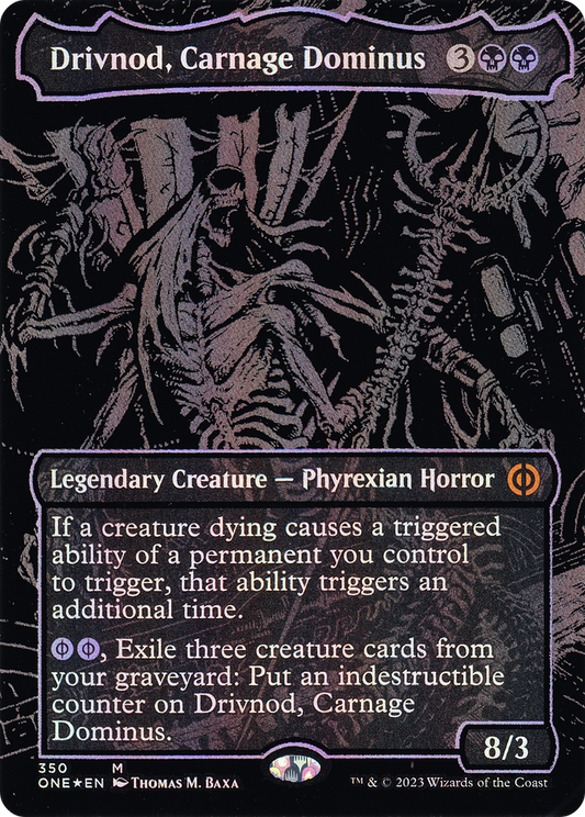 Drivnod, Carnage Dominus (ONE-350) - Phyrexia: All Will Be One (Borderless) Foil