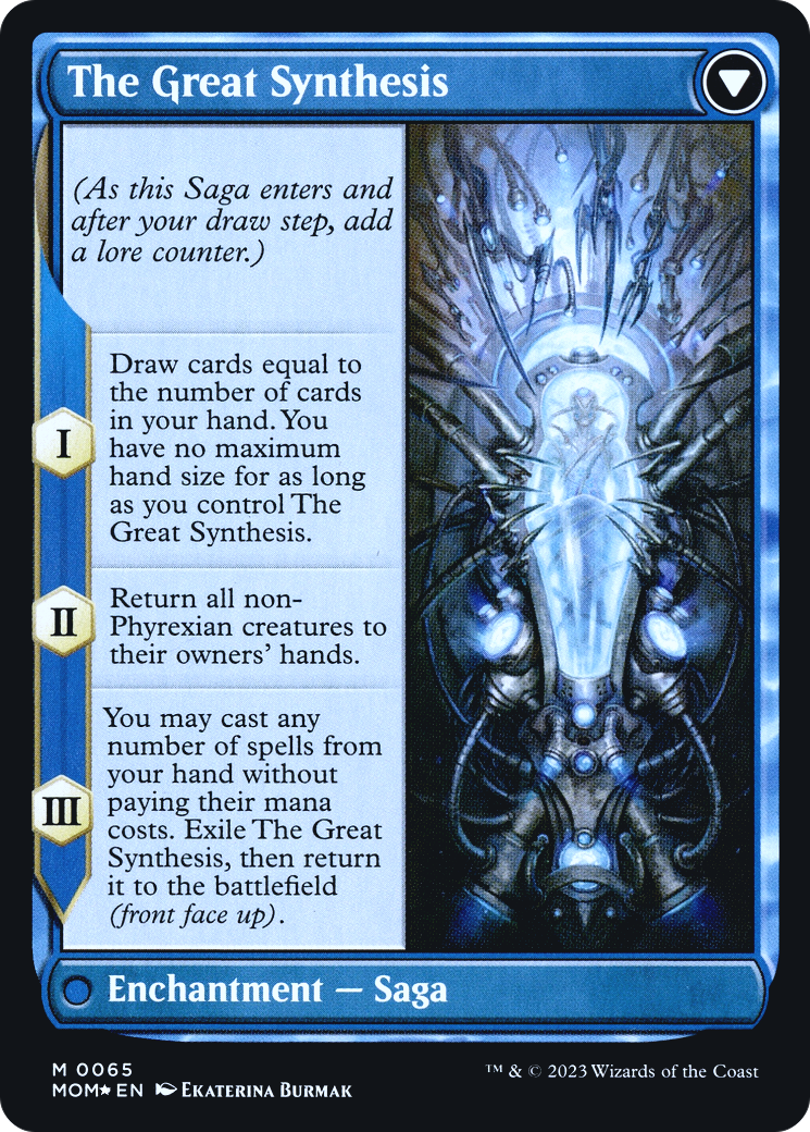 Jin-Gitaxias // The Great Synthesis (PRE-65S) - March of the Machine Promos Foil