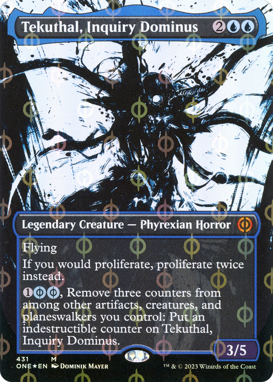 Tekuthal, Inquiry Dominus (ONE-431) - Phyrexia: All Will Be One: (Showcase) (Borderless) Foil