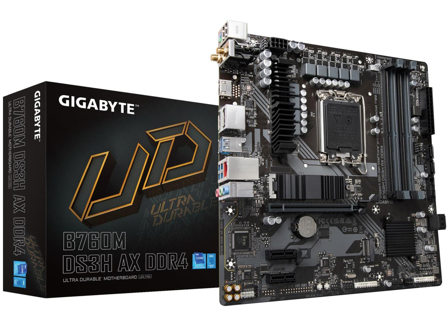 Gigabyte B760M DS3H AX DDR4 B760 LGA1700 Max128GB DDR4